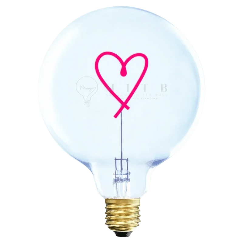 Ampoule décorative LED "Heart / Cœur" - Message In The Bulb