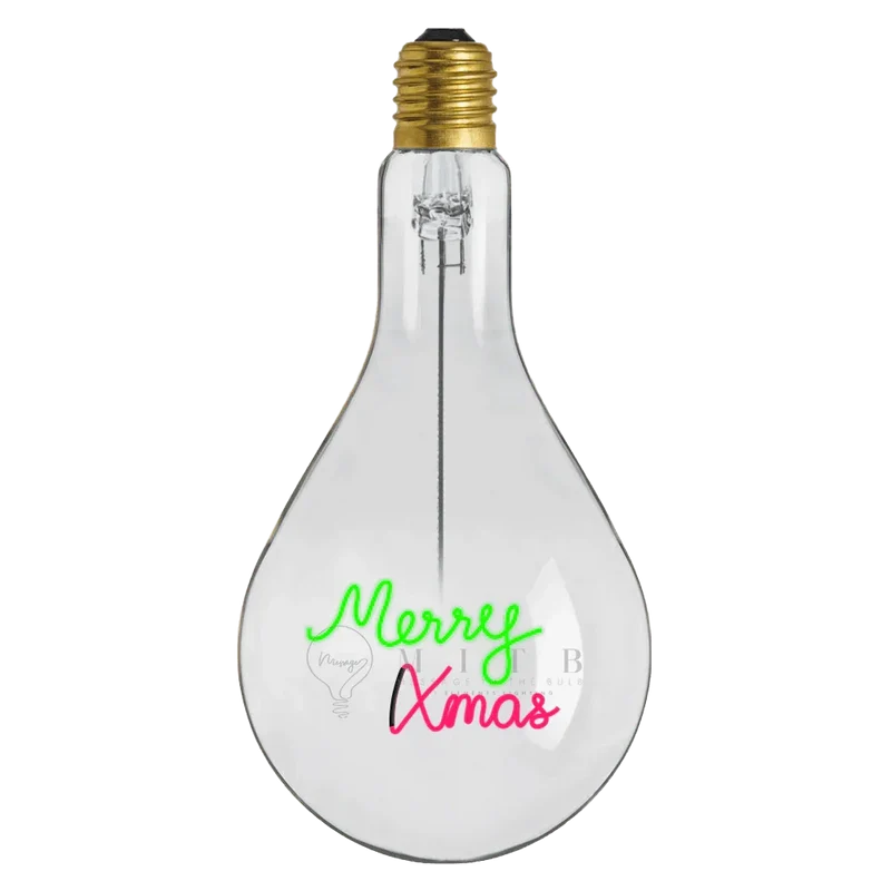 Ampoule décorative LED "Merry Xmas" - Message In The Bulb