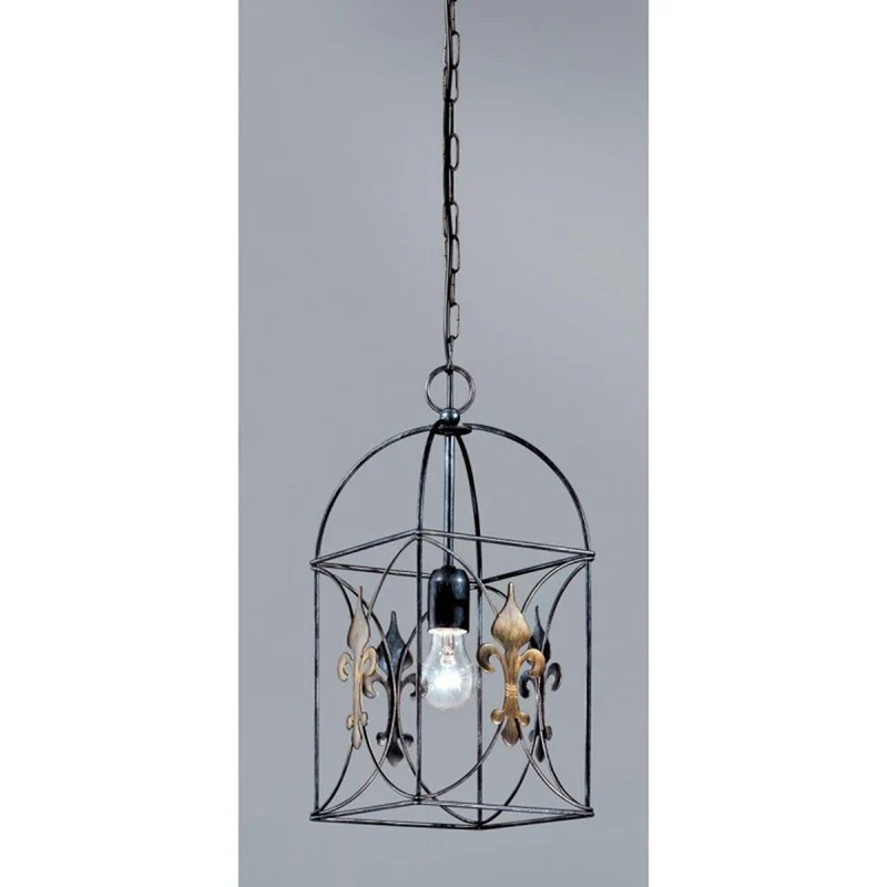 Castello Pendel Schwarz-Silber Gold antik 42cm