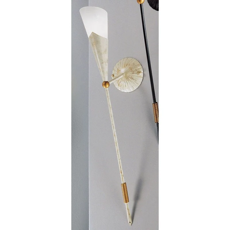 Fackel Altweiss-Gold 83cm