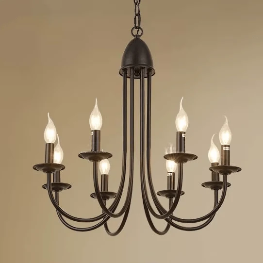 Luminaire Chandelier Noir Cuisine