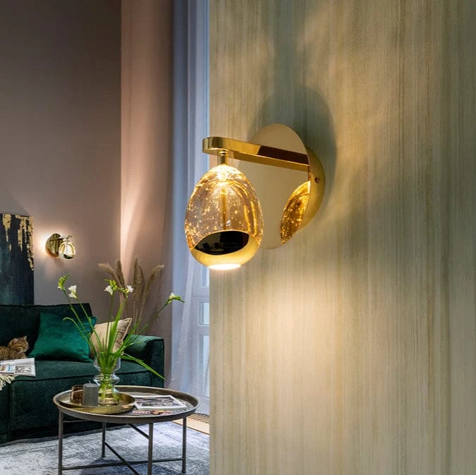 Luminaire Mural Style Italien Or