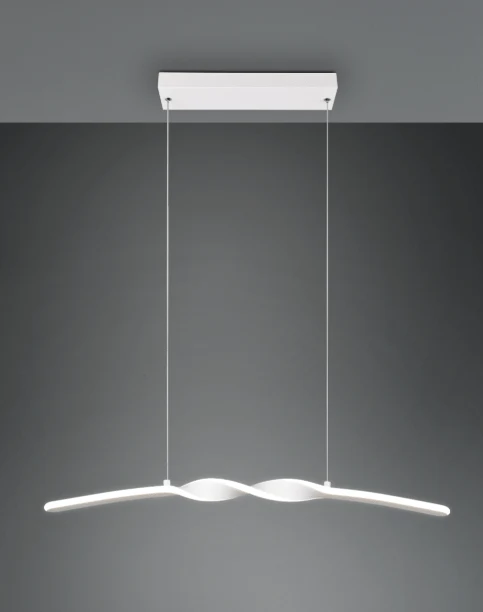Suspension Blanche Arc Pour Table