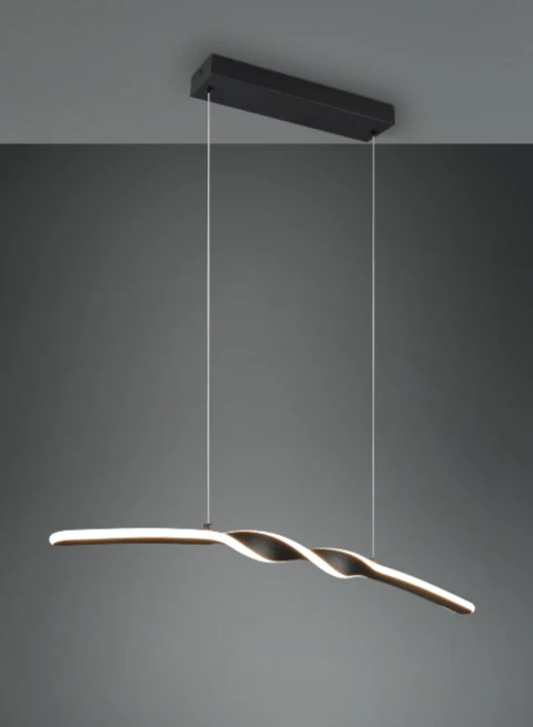 Suspension Noire Arc Pour Table