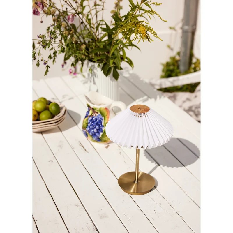 PARIS TO GO BORDLAMPE HVID/ANTIK PORTABLE