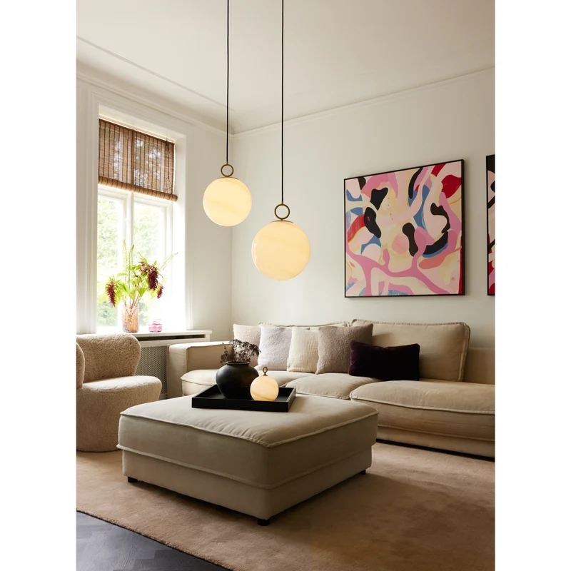 STOCKHOLM PENDEL Ø30 MARBLE BRUN