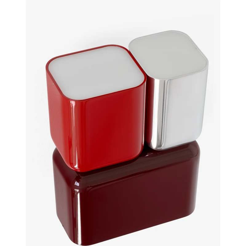TABATA LN10 - VÆGLAMPE - DARK BURGUNDY/VERMILION RED