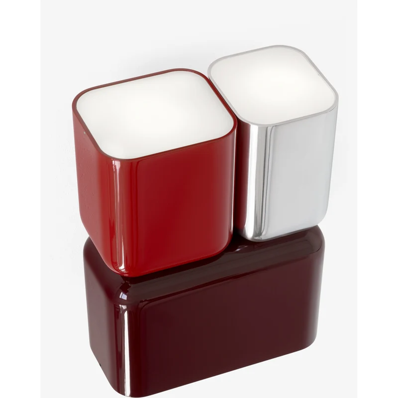 TABATA LN10 - VÆGLAMPE - DARK BURGUNDY/VERMILION RED