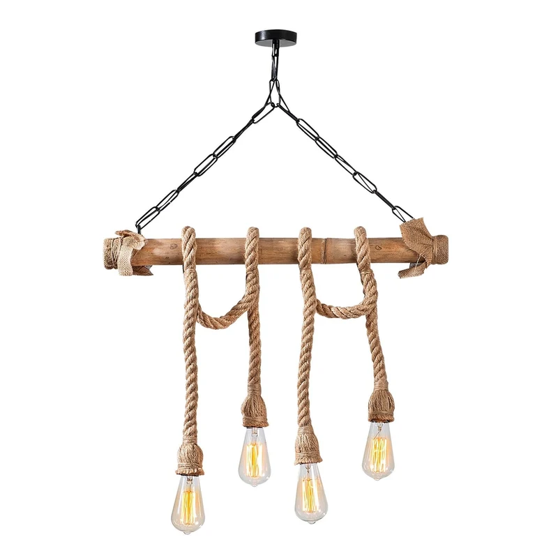 Suspension Lampe Corde