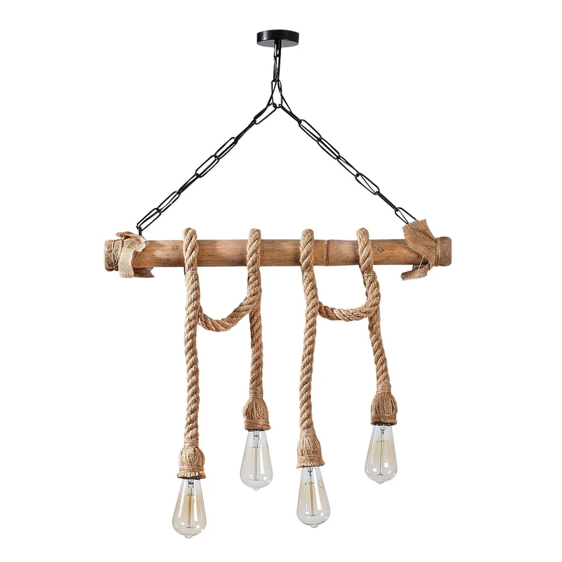Suspension Lampe Corde