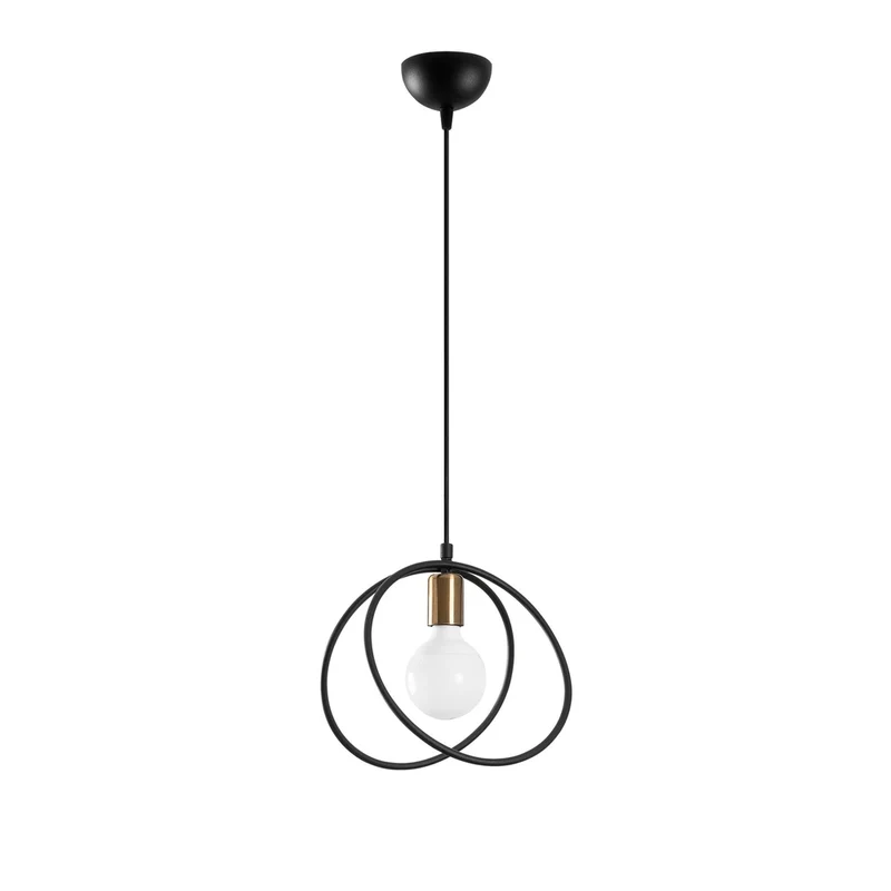 Luminaire Suspension Acier Noir