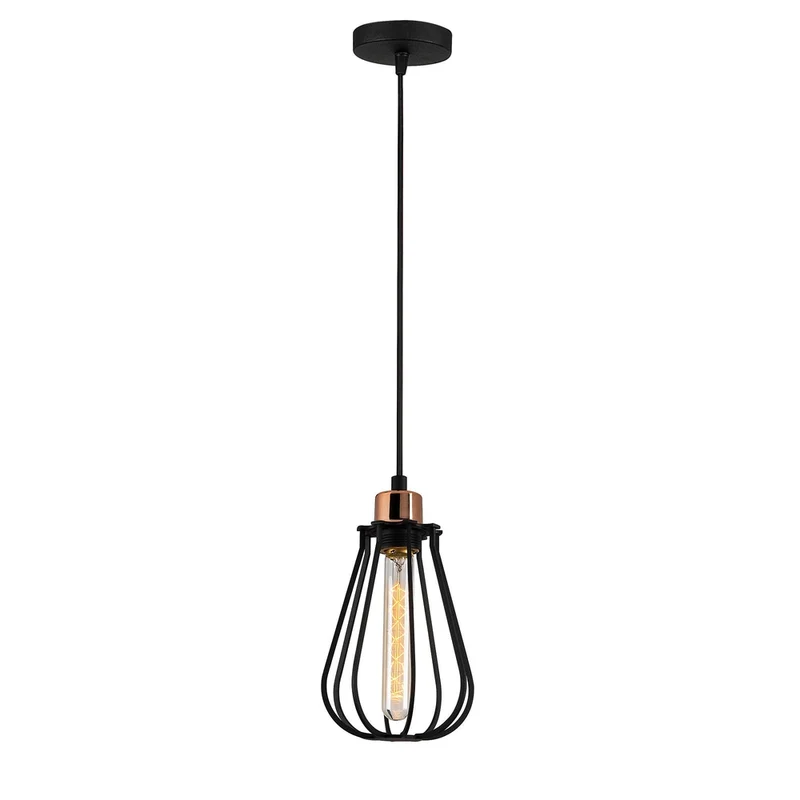 Suspension Cuivre Noir