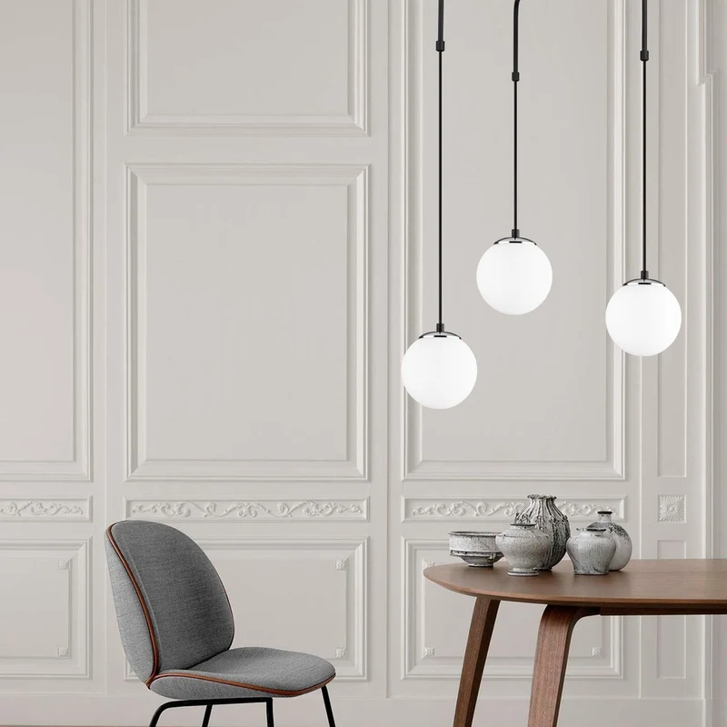 Suspension 3 Lampes Noir