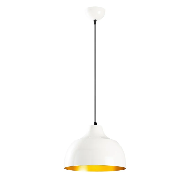 Luminaire Metal Blanc Suspension