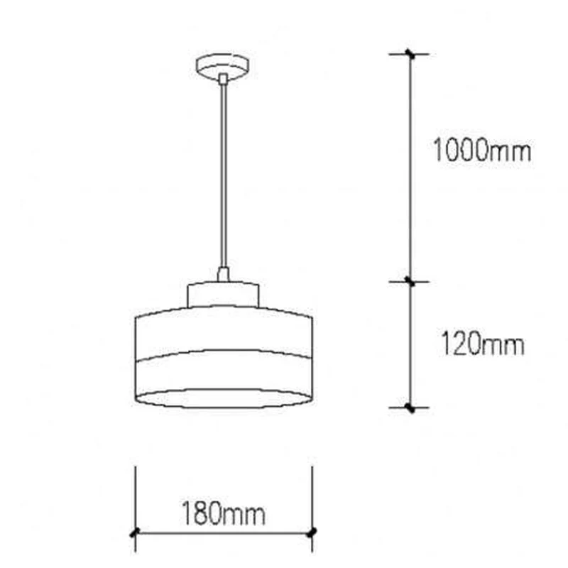 Suspension Cylindre Blanc