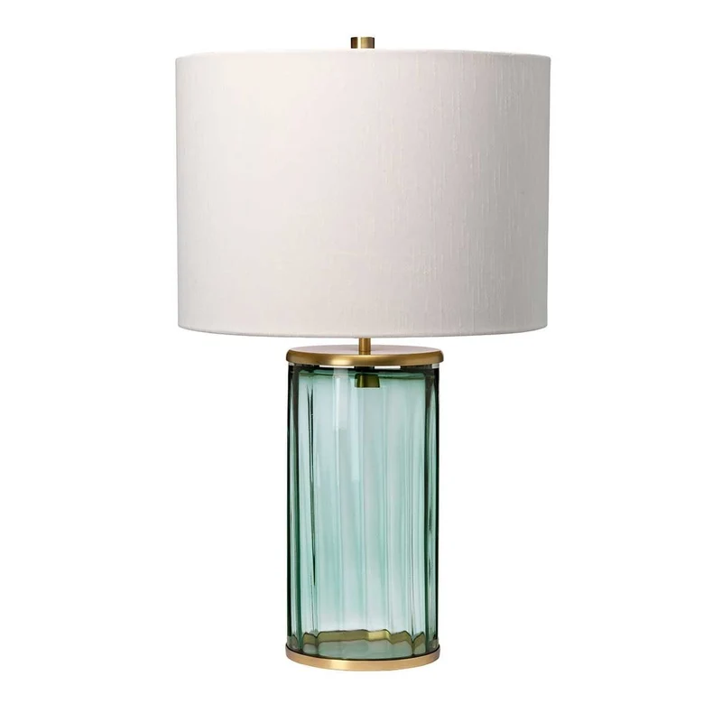 Lampe de table Reno - Vert - Laiton vieilli