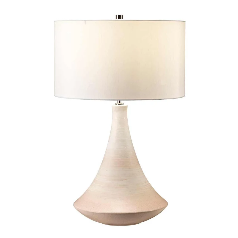 Lampe table minimaliste crème