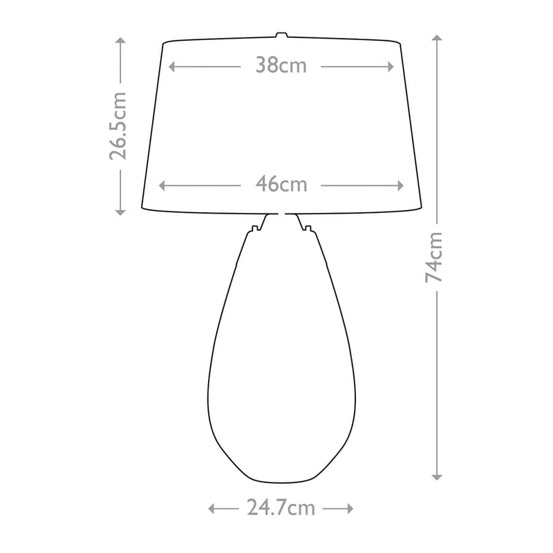 Grande lampe de table salon