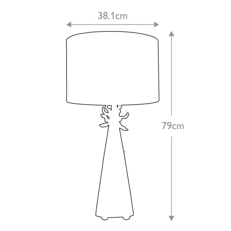 Luminaire blanc de table