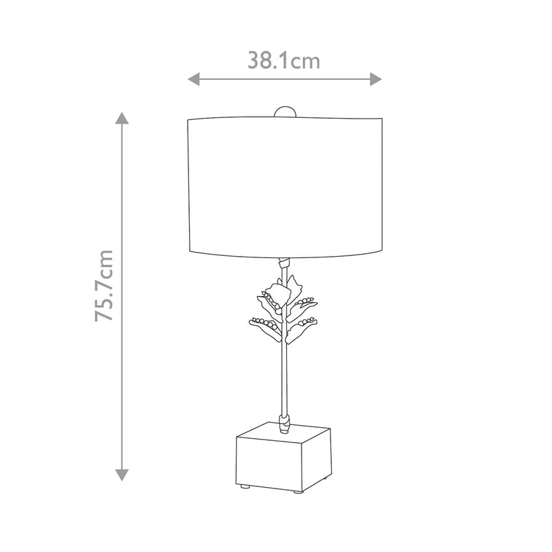 Lampe à poser noire pour salon