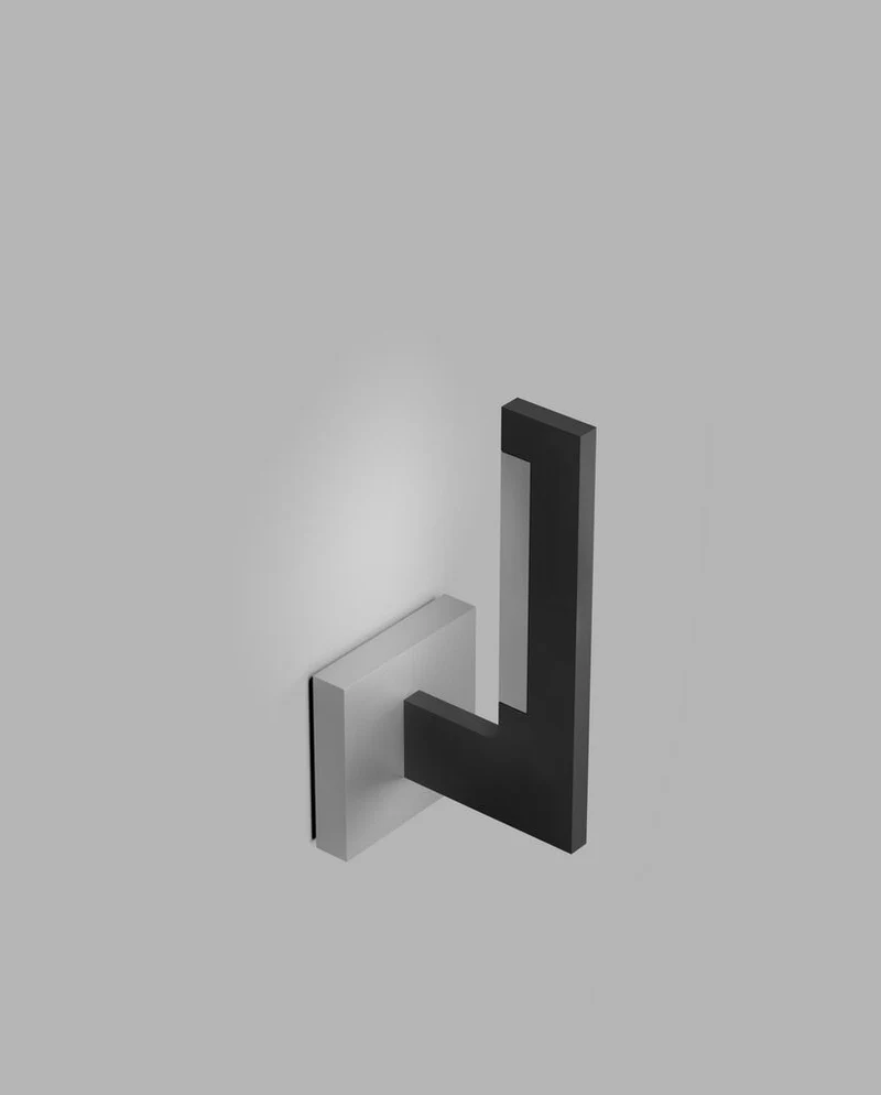 INLAY W1 LINEAR MB/SS - MATT BLACK/SATIN SILVER
