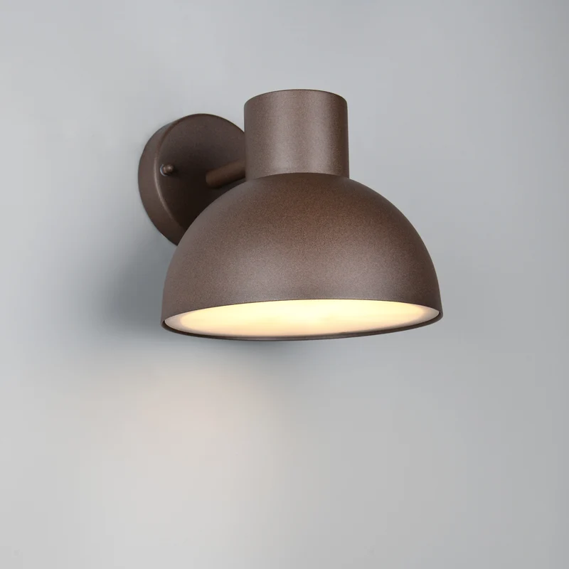Luminaire mural exterieur marron