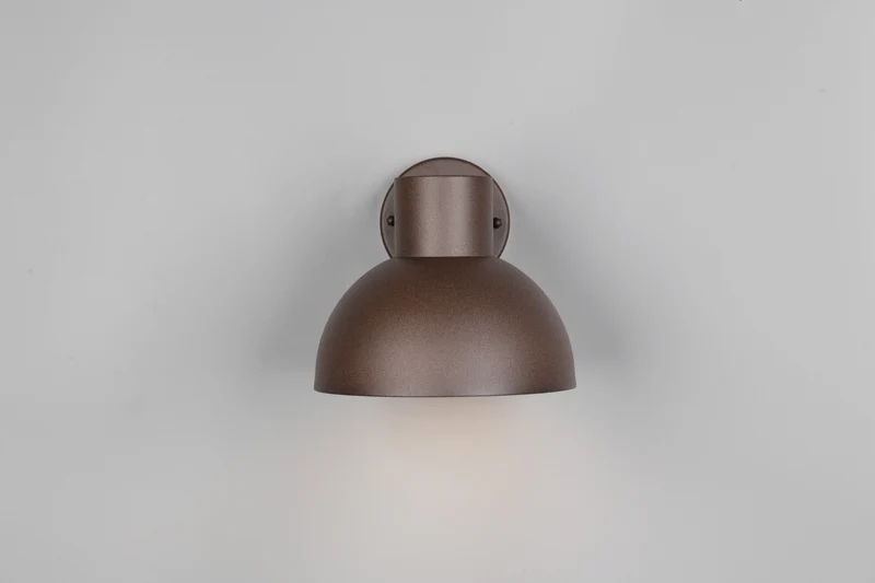 Luminaire mural exterieur marron