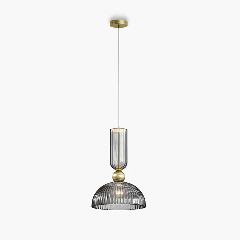 Suspension Moderne en Verre Teinté
