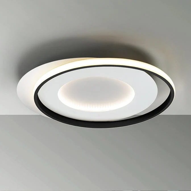 LED Plafonnier Noir Contemporain
