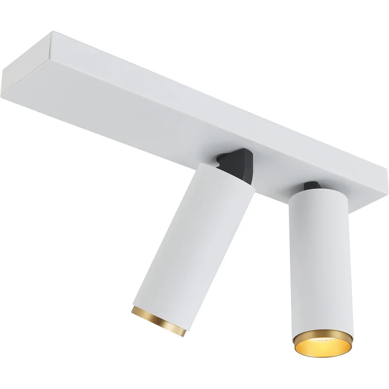 X-BEAM DOBBELTSPOT HVID/GULD