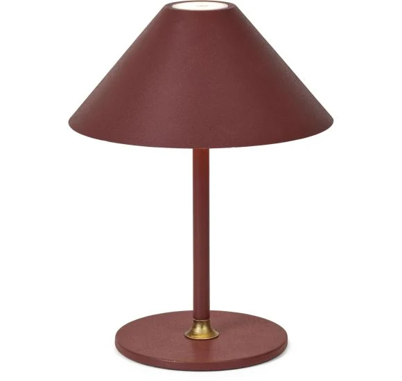 HYGGE BORDLAMPE Ø19 MAROON RØD BATTERI LED