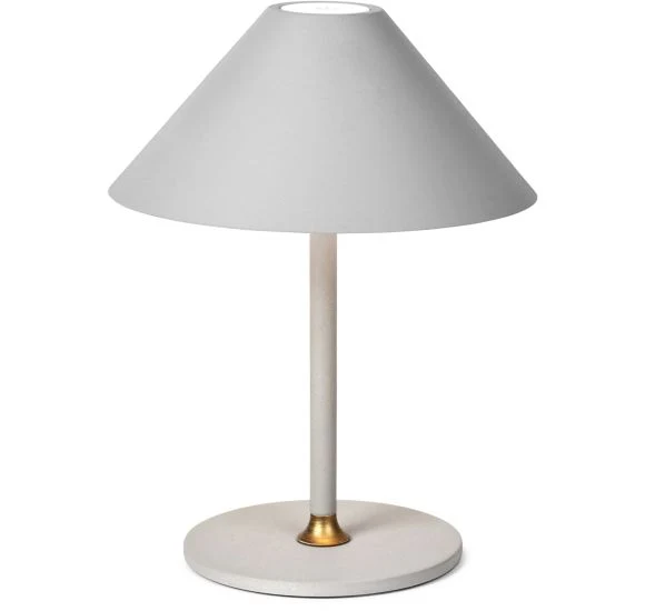 HYGGE BORDLAMPE Ø19 VARM GRÅ BATTERI LED