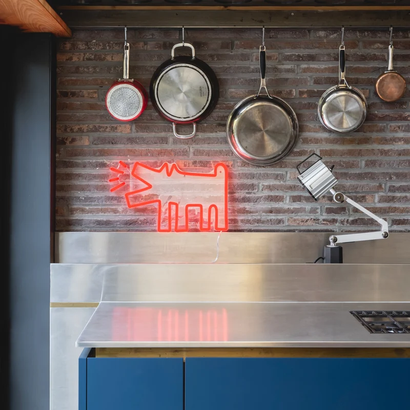 Barking Dog, YP x Keith Haring, signe en néon LED