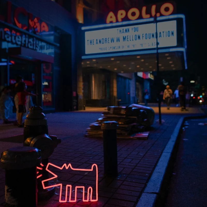 Barking Dog, YP x Keith Haring, signe en néon LED