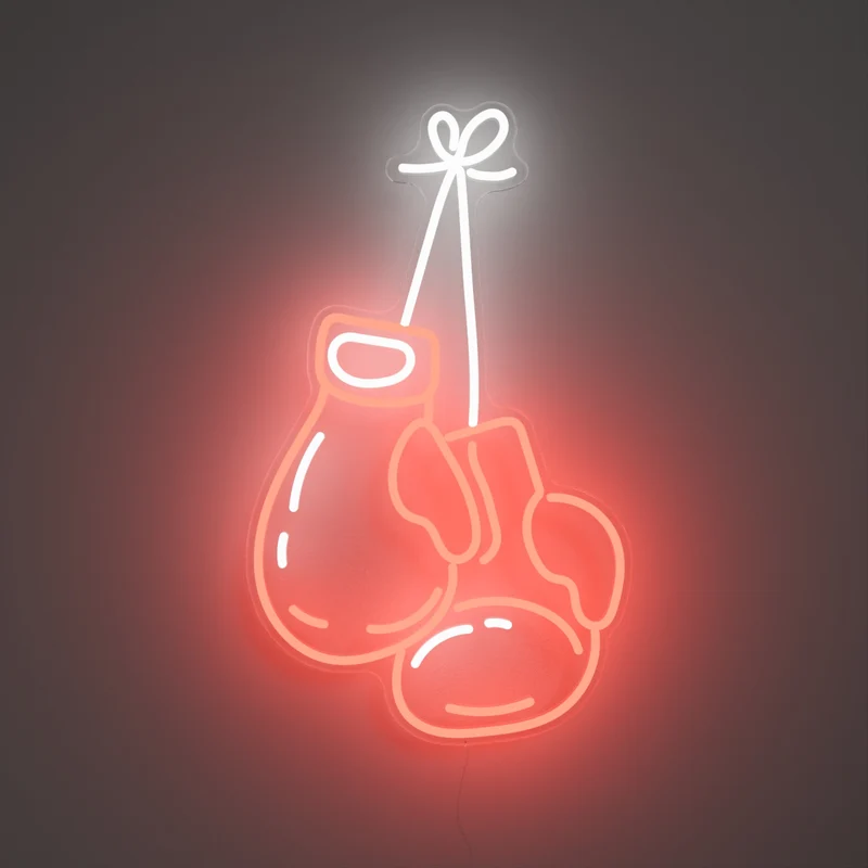 Boxing Gloves - signe en néon LED