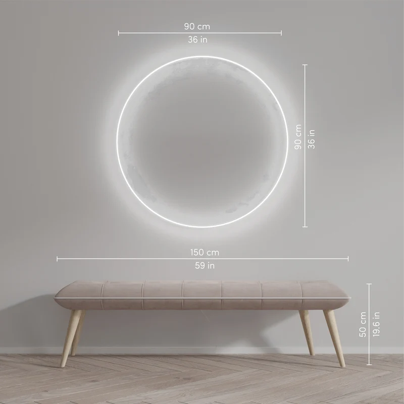 Circle 03 by Crosby Studios, signe en néon LED