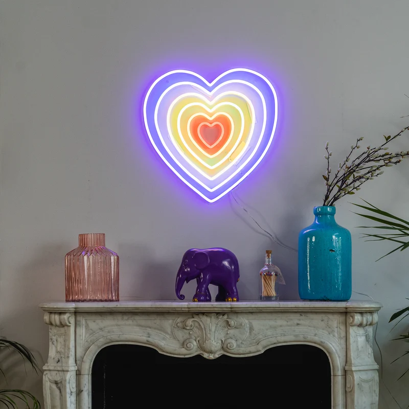 Unlimited Heart - signe en néon LED