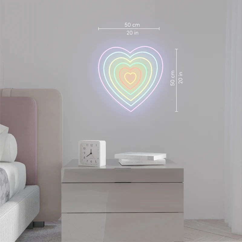 Unlimited Heart - signe en néon LED