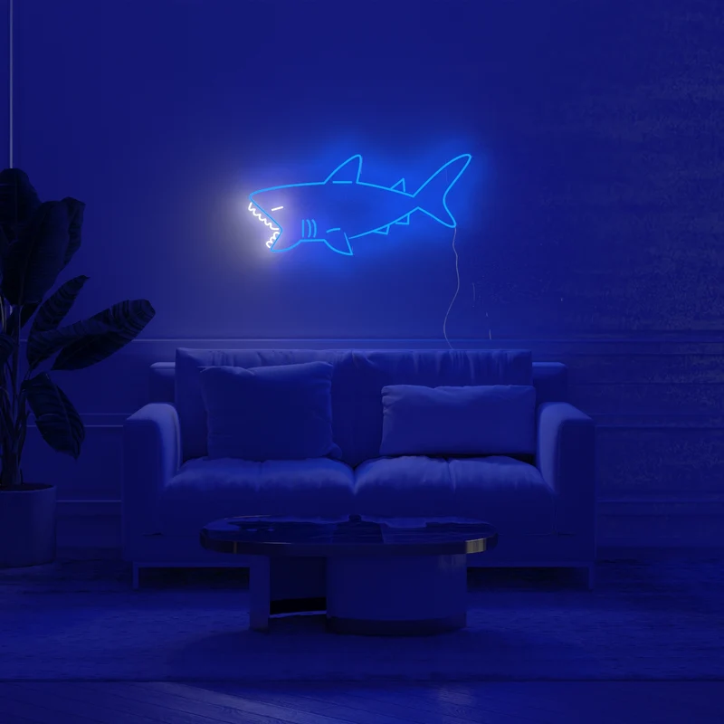 Shark - signe en néon LED