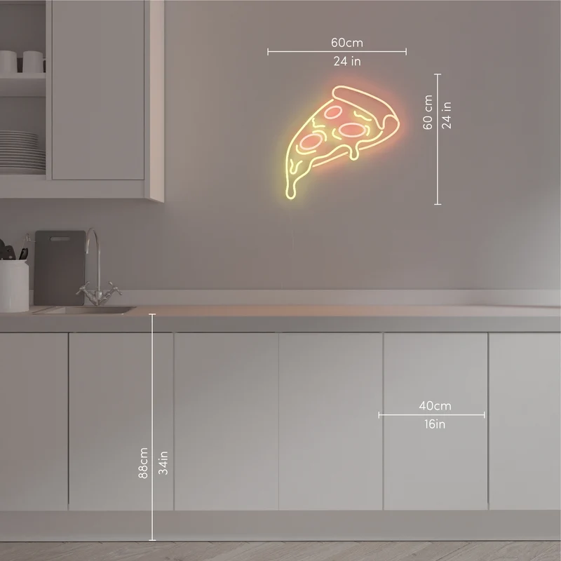 Pizza - signe en néon LED