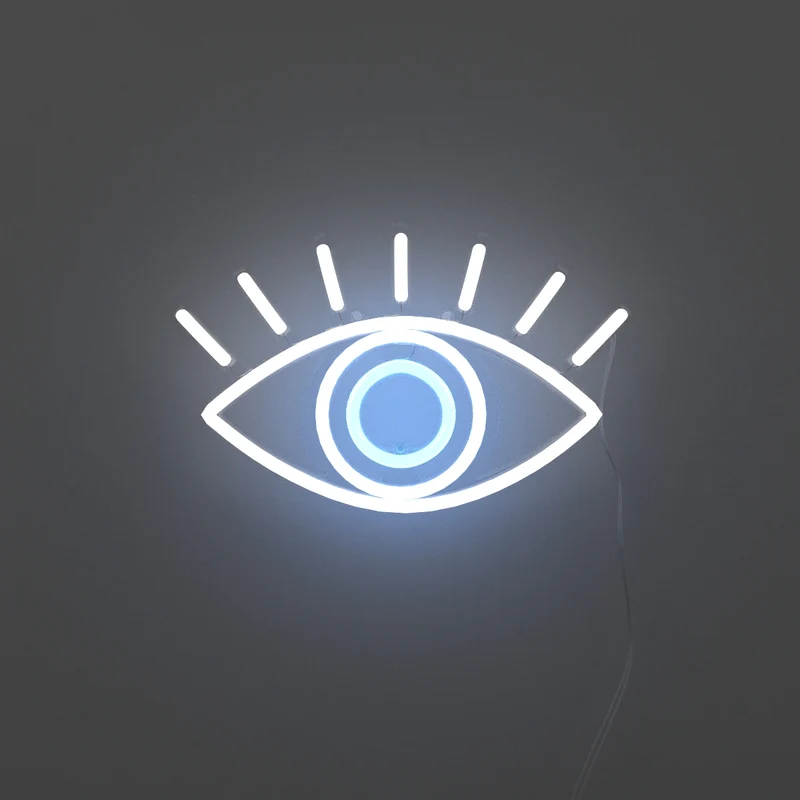 Lucky Eye - signe en néon LED