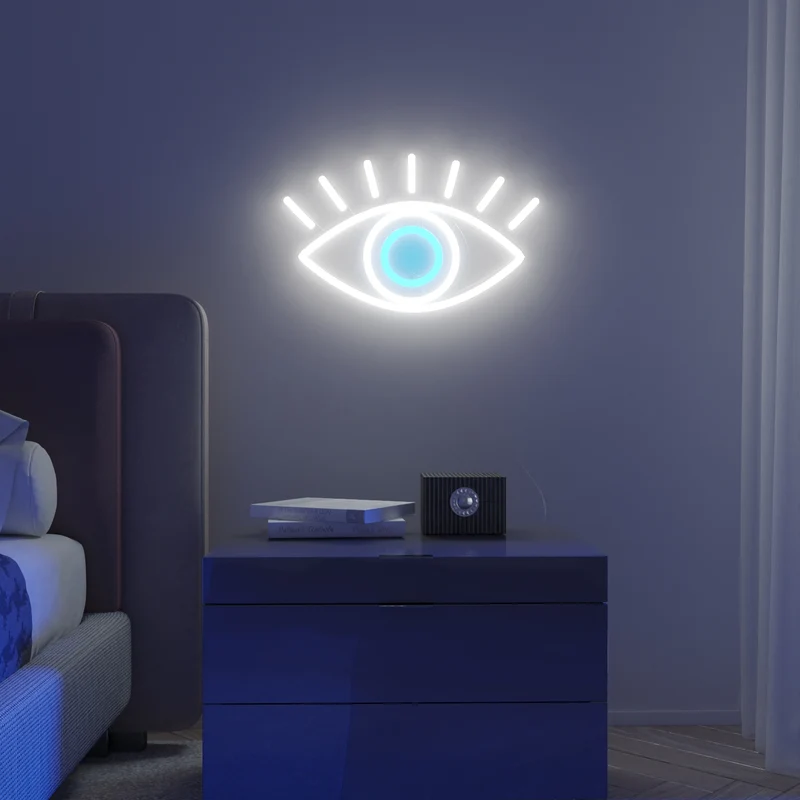 Lucky Eye - signe en néon LED