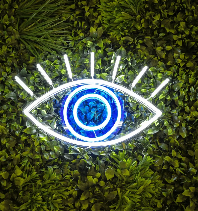 Lucky Eye - signe en néon LED
