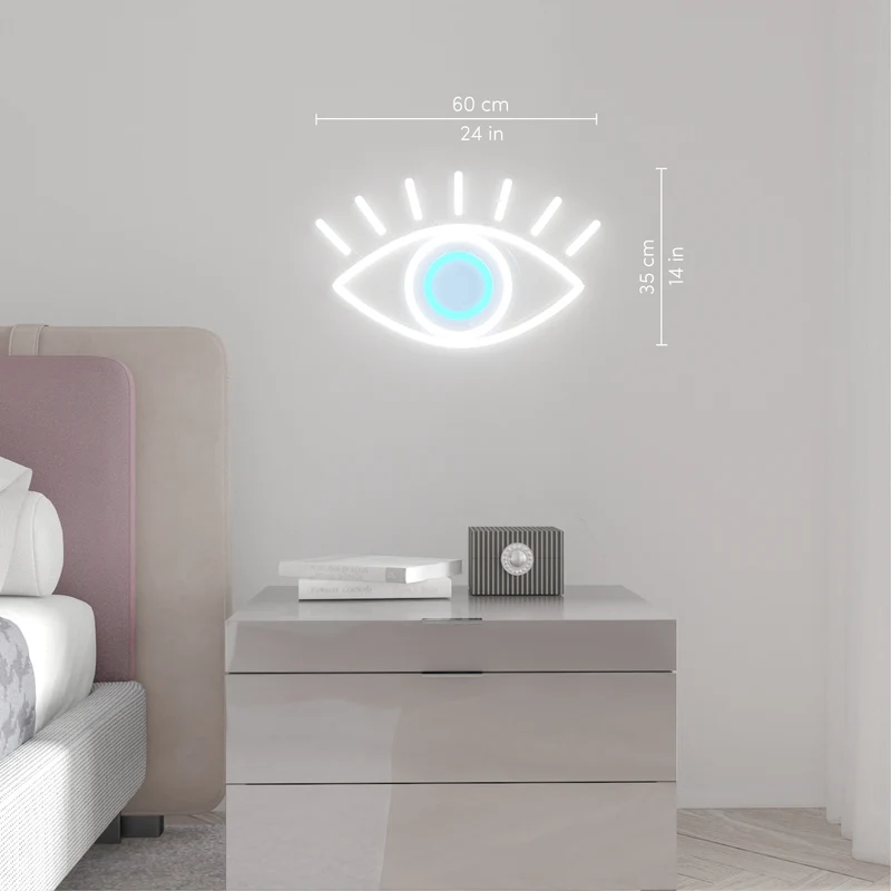Lucky Eye - signe en néon LED