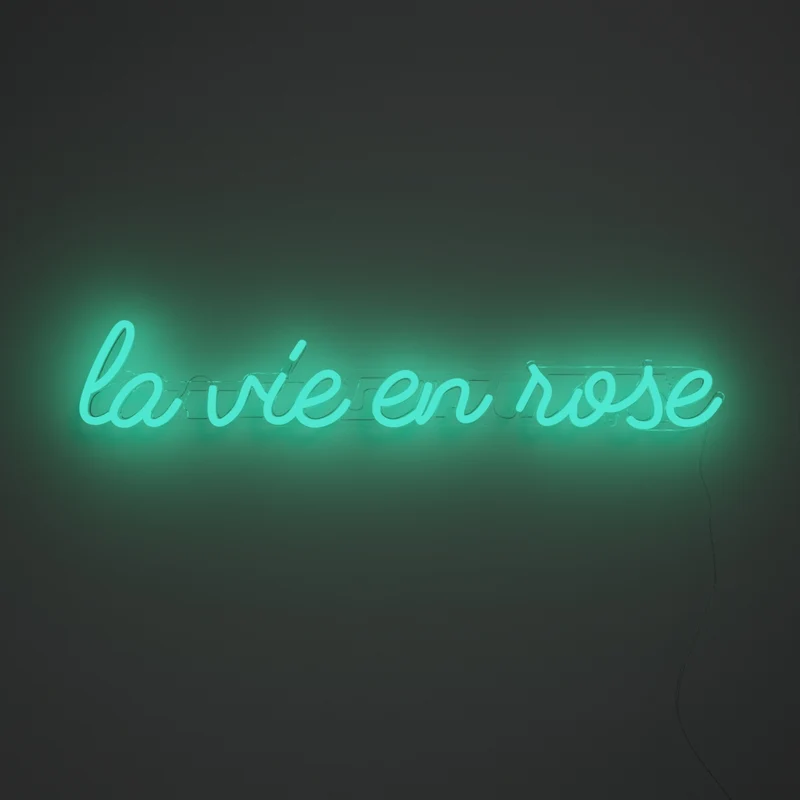 La vie en rose - signe en néon LED