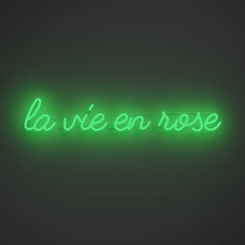 La vie en rose - signe en néon LED