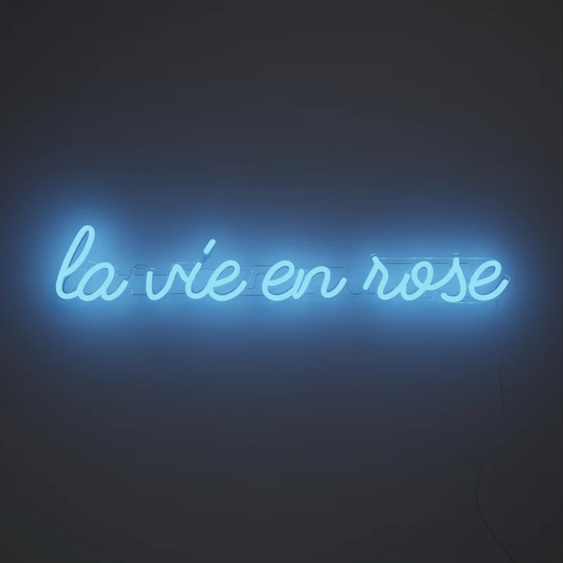 La vie en rose - signe en néon LED