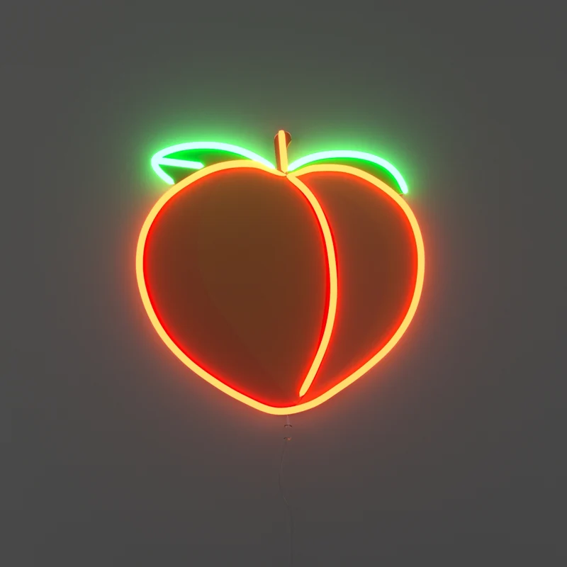 Peachy - signe en néon LED