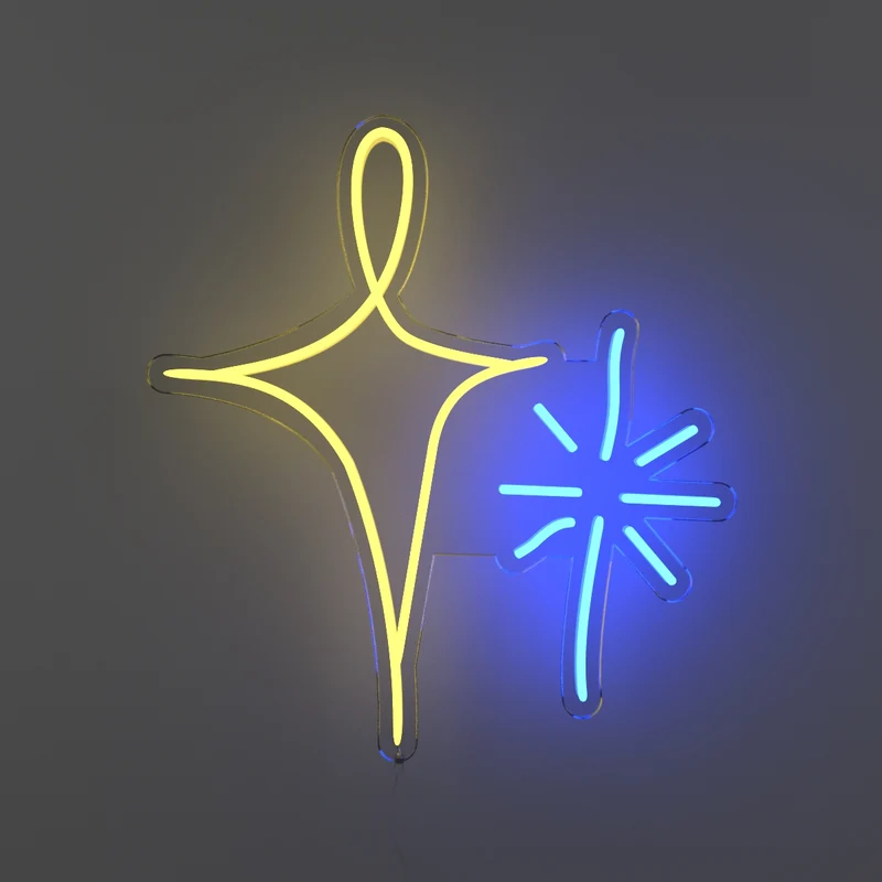 Sparkle by Girl Knew York - signe en néon LED