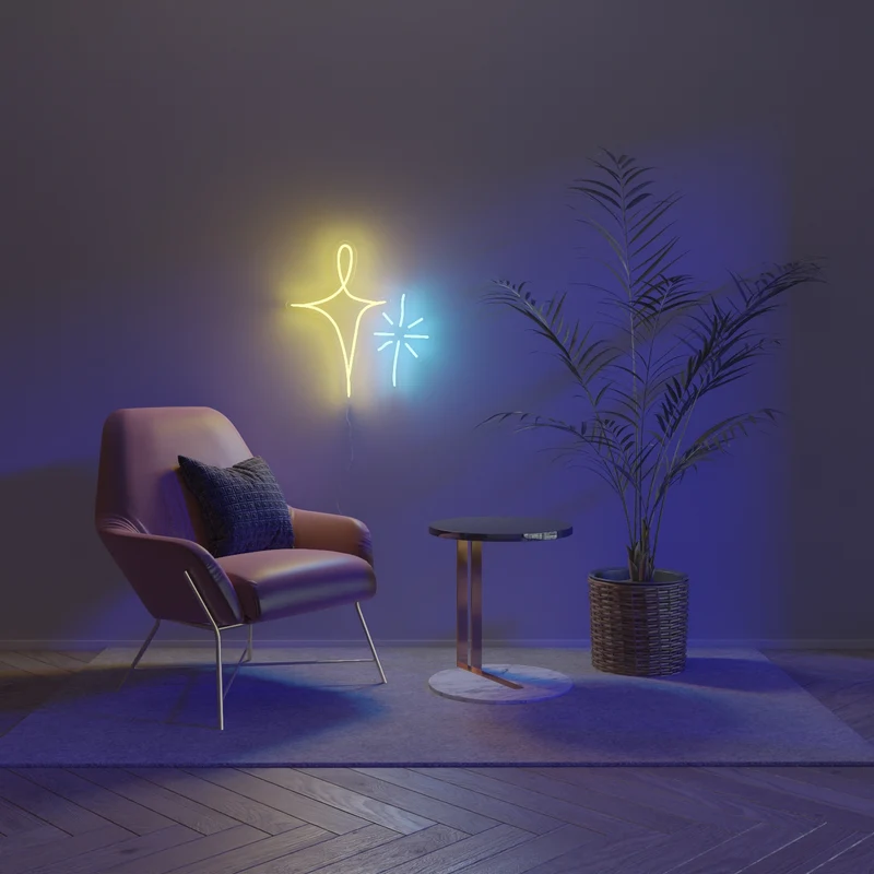 Sparkle by Girl Knew York - signe en néon LED